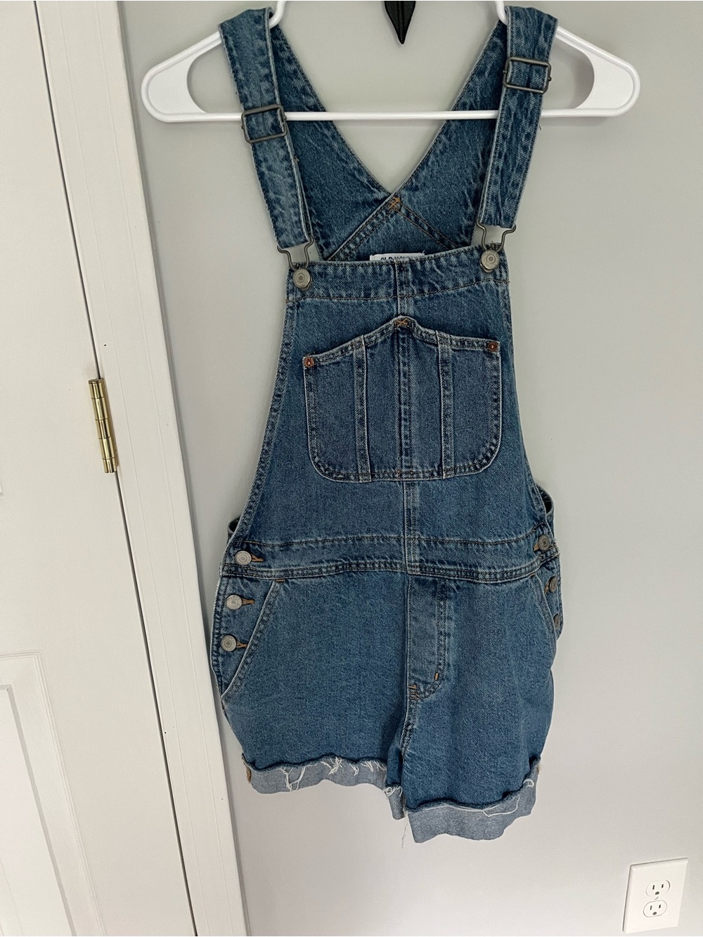 Old Navy Blue Denim Short Overalls